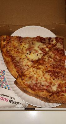 Plain pizza slices