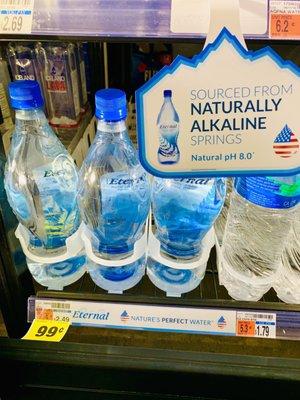 Eternal Water-Natural Electrolytes, Naturally Alkaline, Natural pH Spring Water. On Sale Now at CVS! In the Cooler