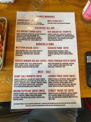 There menu