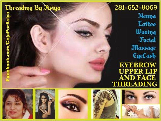 Ceja Por Asiya
 Threading by Asiya
 EyeLash