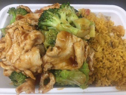 Dinner combo- chicken broccoli