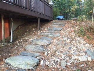 natural stone steps