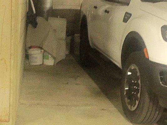 HAZMAT allowed to be illegally stored in tenants parking in ever growing amounts.