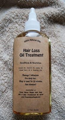 Hair oil treatments for all hair types.