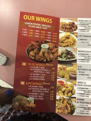 MENU AS OF APRIL 21 2018