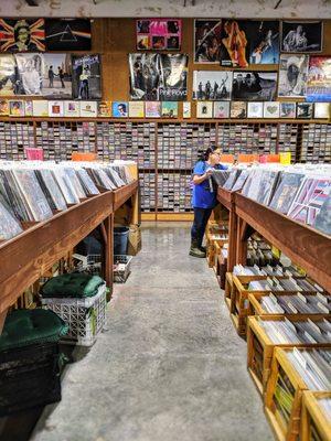 Shopping for records @ Forever Young Records - Grand Prairie, Tx