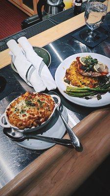 Mac and cheese & Salmon