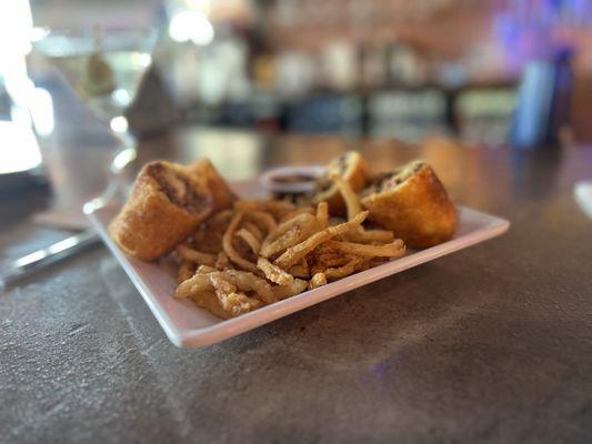 Philly steak eggrolls