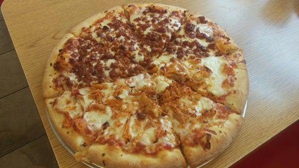 Aztec Pizza (1/2 Chorizo Sausage, 1/2 Chicken Tinga)