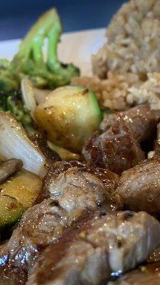 Closeup of Hibachi Steak