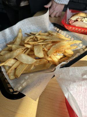 Small side of fries is enough for 3!