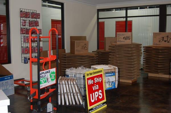 We sell packing and moving supplies