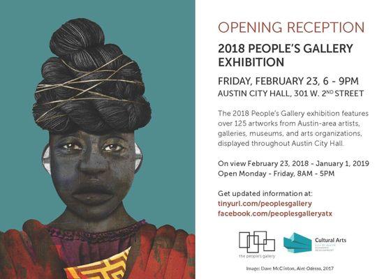 2018 People's Gallery Exhibition: Friday, 2/23 from 6-9 pm!