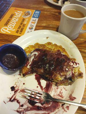 Blueberry pancakes, i miss the old blueberry syrup they used to serve!!