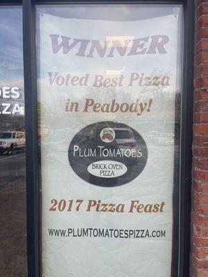 the were nominated best pizza!