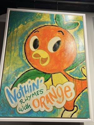 Nothing rhymes w/Orange! (Disney Orange Orlando bird)