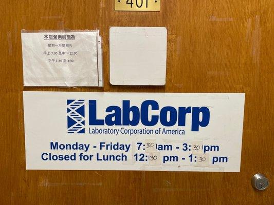 Posted lab hours