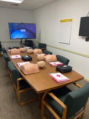 Onsite CPR & AED training for our amazing medical team.