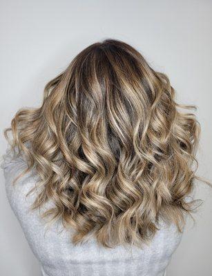 Blonde balayage.