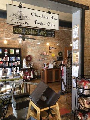 Cute little book cafe shared space