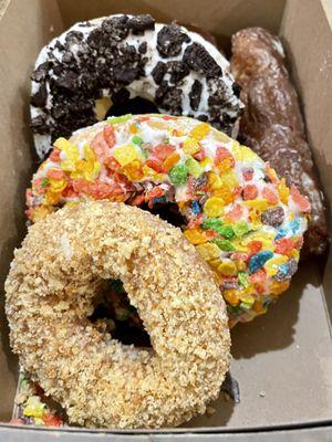 Crumb, Fruity Pebbles, Oreo, Glazed Cruller