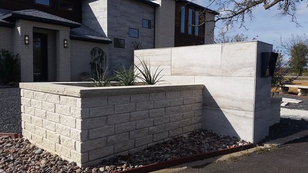 Strengthen your curb appeal with a fresh, contemporary stone mailbox, like the one we built here in New Hope Texas.