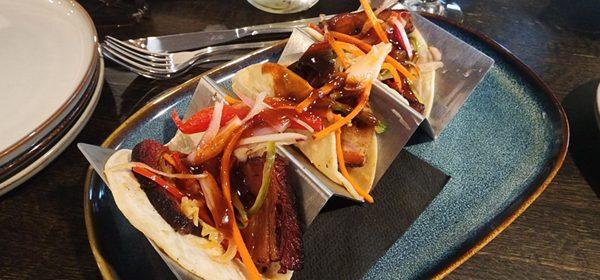 Pork belly tacos