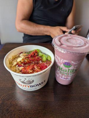 Bowl and Smoothie