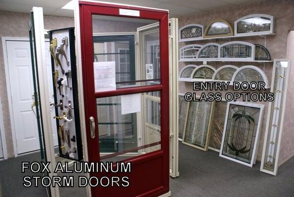 Visit our showroom today and see various storm and entry doors on display!