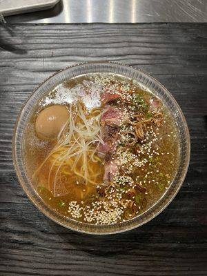 Steak and eggs ramen