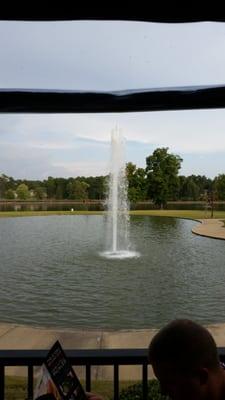 View from the patio seating area.