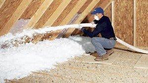 Loose fill attic blown in insulation