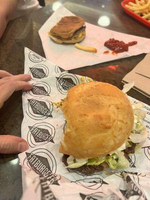 Original Fatburger (1/3 lb.) Meal and kids burger with Skinny Fries