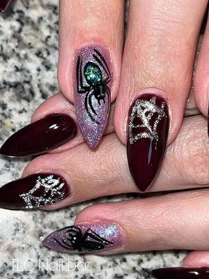 Hard gel nails,  halloween nails