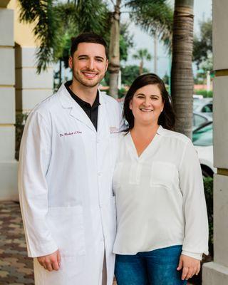 Dr. Mike King and happy patient, Dawn