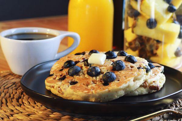 Blueberry & Walnut Pancakes