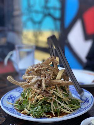 Papaya & Pig Ear Salad