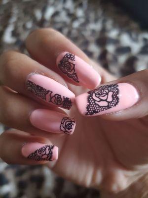 Beautiful rose nails