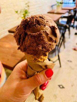 Chocolate in a cone