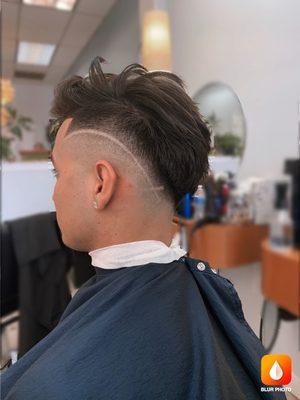 Men haircut and style.