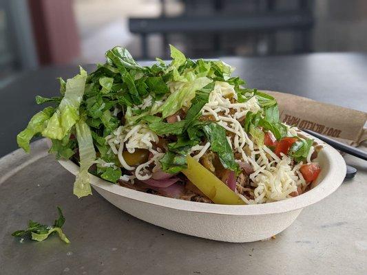 Chicken/carnitas bowl