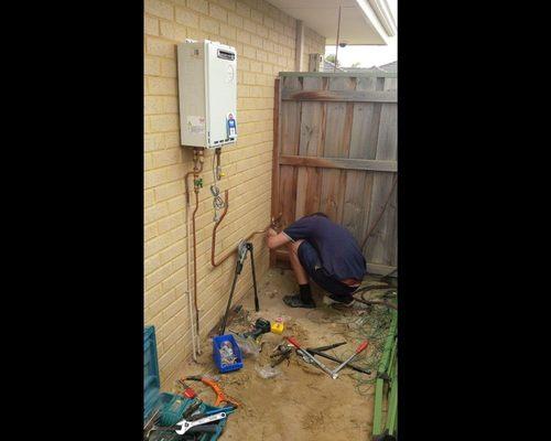 Water heater installation