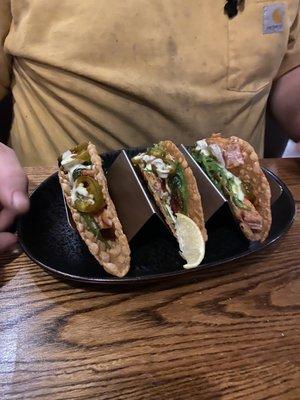 Wonton Tuna Tacos