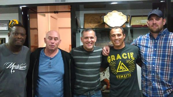 Watching the UFC at Royler Gracie's house!