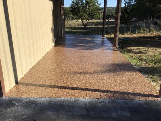 Concrete Coating of car port