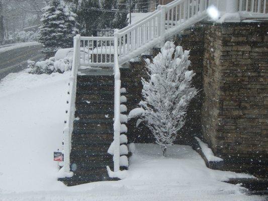 Snow melt for stairs