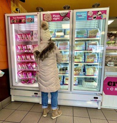 A few selections in their freezer