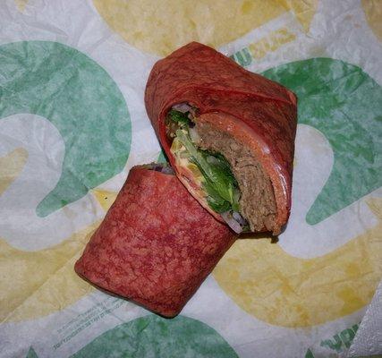 Steak and Pepperoni Habanero Wrap.  Get them before they discontinue again.