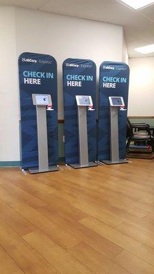 New self check in kiosks