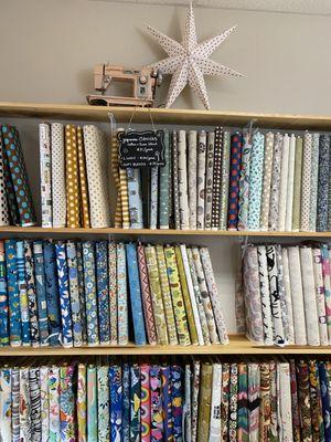 Great selection of Japanese fabrics.